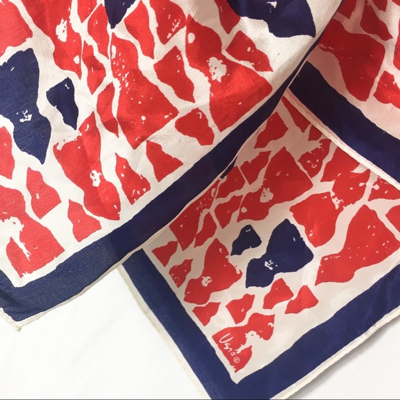 True vintage signed Vera mid century modern scarf - Picture 2 of 4